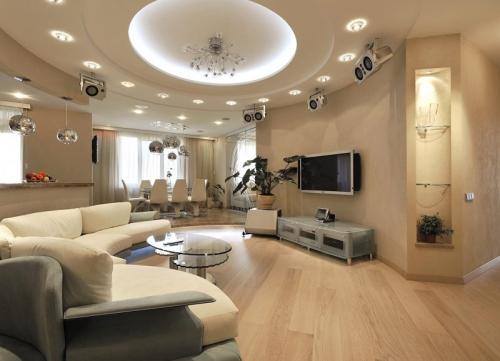 Точечное освещение в гостиной. Точечные светильники в гостиной — 96 фото проектов тотального и зонального освещения