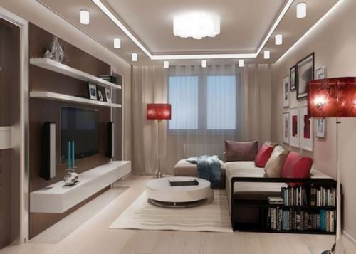 Освещение в маленькой гостиной. Продумываем дизайн маленькой гостиной до мелочей