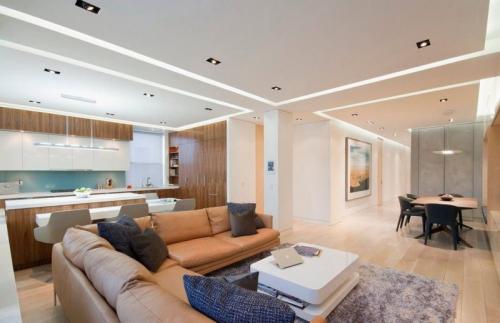 Точечное освещение в гостиной. Точечные светильники в гостиной — 96 фото проектов тотального и зонального освещения