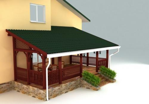 Чертеж веранды к дому. Как пристраивать веранду к дому