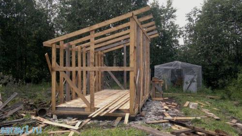 Своими руками каркасный хозблок. Каркас сарая своими руками.