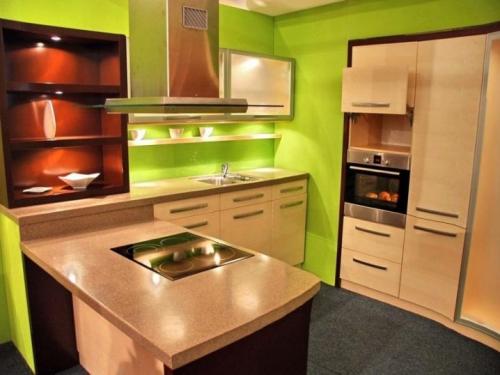 Зеленые обои на кухне. Кухня в зеленом цвете 28 Зеленые обои на кухне. Кухня в зеленом цвете 28