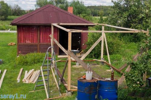 Своими руками каркасный хозблок. Каркас сарая своими руками.