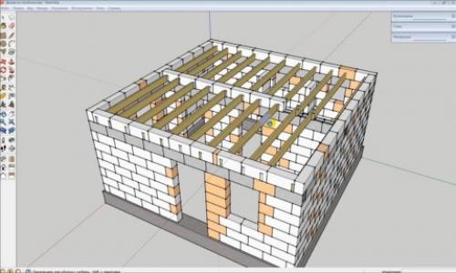 Деревянное перекрытие между этажами в доме из газобетона. Особенности монтажа деревянных балок перекрытий в газобетонном доме