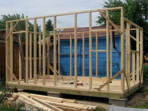 Своими руками каркасный хозблок. Каркас сарая своими руками.