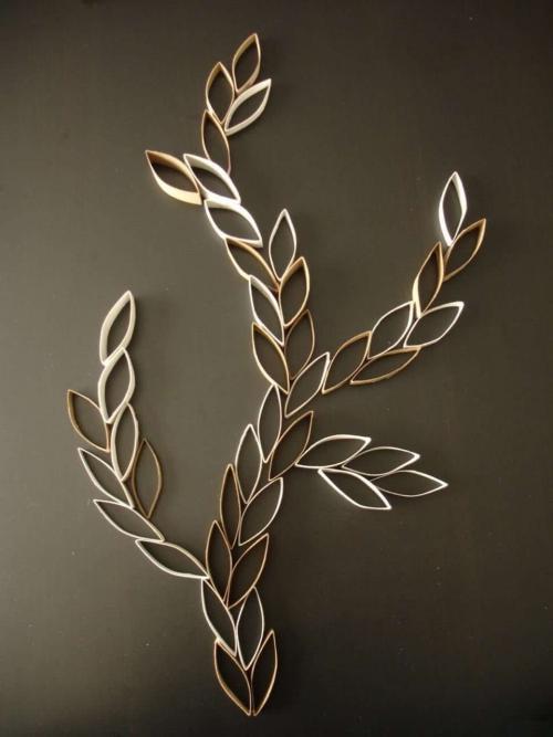 Как украсить комнату своими руками из подручных материалов. Декор из втулок туалетной бумаги