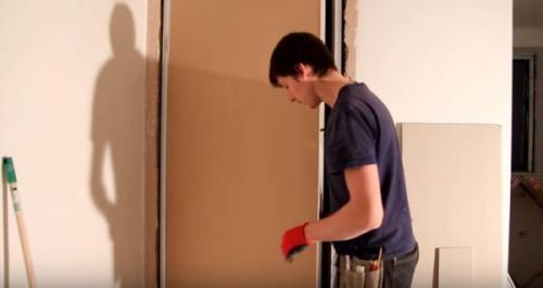 Коробка для дверей скрытого монтажа. Установка дверной коробки