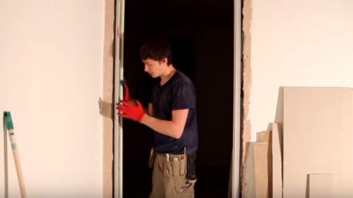 Коробка для дверей скрытого монтажа. Установка дверной коробки