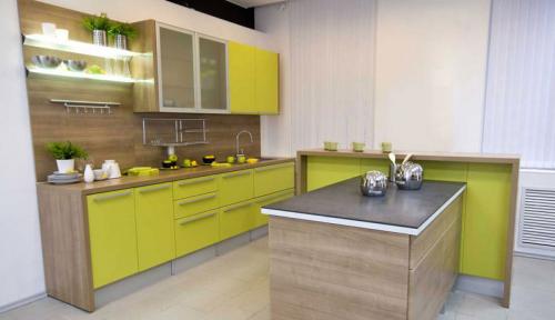 Обои на кухню зеленые. Зеленые обои на кухне 06