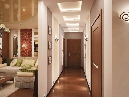 Красивый коридор в квартире. Дизайн коридора в квартире цветовое решение, выбор стеновых и напольных покрытий 12 Красивый коридор в квартире. Дизайн коридора в квартире цветовое решение, выбор стеновых и напольных покрытий 12