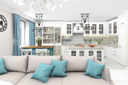 Обои на кухню зеленые. Зеленые обои на кухне 11