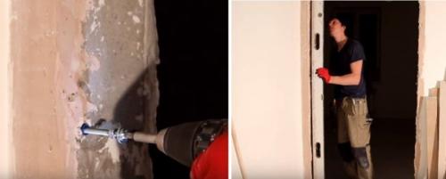 Коробка для дверей скрытого монтажа. Установка дверной коробки