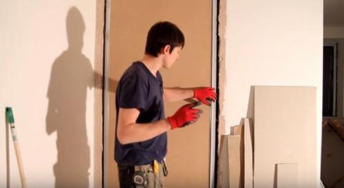 Коробка для дверей скрытого монтажа. Установка дверной коробки
