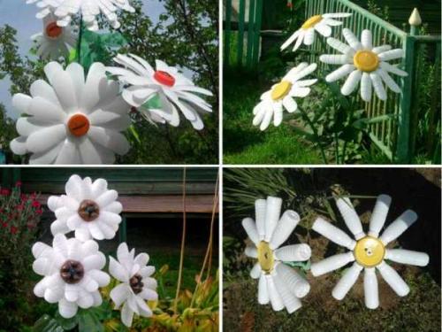 Как своими руками сделать цветы из пластиковых бутылок. Переходим к поделкам 03