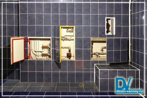 Люк для ванной под плитку. Классификация по механизму открывания