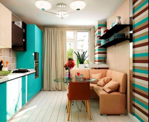 Дизайн кухни с диваном. Как удачнее всего расположить диван на маленькой кухне