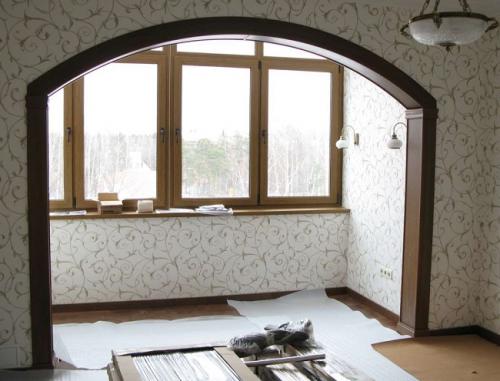 Комнаты с балконом дизайн. Создание арки для выхода на балкон 03 Комнаты с балконом дизайн. Создание арки для выхода на балкон 03