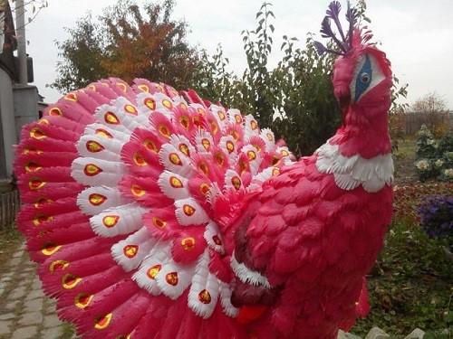 Поделки из пластиковых бутылок для сада пошаговая инструкция. Пластиковый дизайн для сада