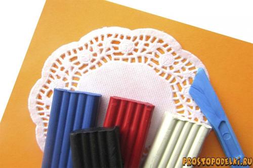 Пингвин из пластилина