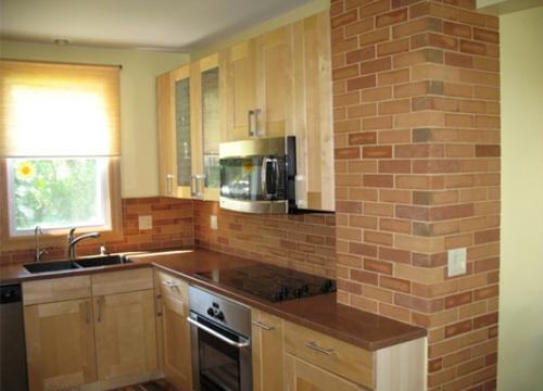 Имитация кирпича из гипсовой штукатурки. Примеры штукатурки под кирпич в интерьере