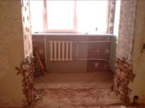 Увеличение комнаты за счет балкона. Объединение комнаты и лоджии 07 Увеличение комнаты за счет балкона. Объединение комнаты и лоджии 07