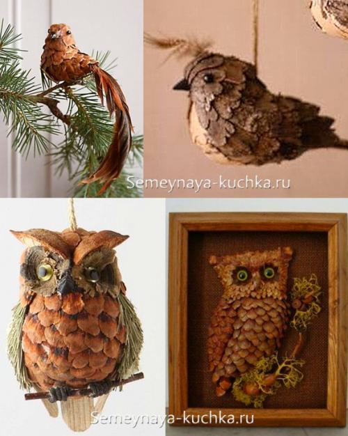 Поделка из природного материала своими руками. ЧЕШУЙКИ от шишек.