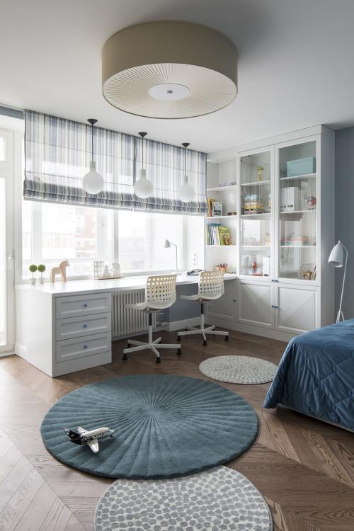 Дизайн однокомнатной квартиры для семьи с двумя детьми