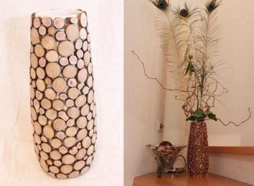 Высокая напольная ваза для цветов сделать самому своими руками