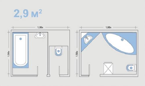 Санузел раздельный или совмещенный. Душевая кабина 04