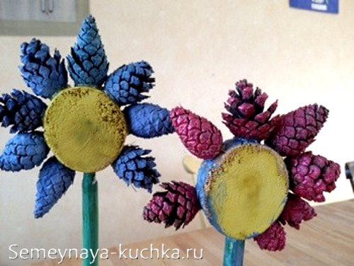 Поделка Стрекоза своими руками из природного материала. ЧЕШУЙКИ от шишек.