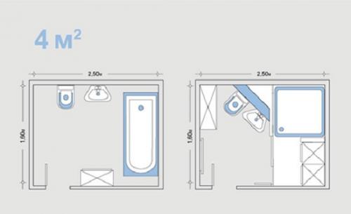 Санузел раздельный или совмещенный. Душевая кабина 05
