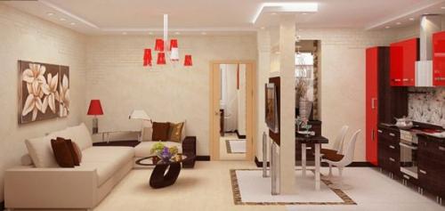 Красные акценты в интерьере. Яркие красные акценты в интерьере