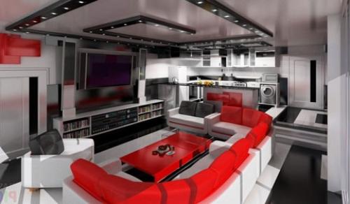 Красные акценты в интерьере. Яркие красные акценты в интерьере