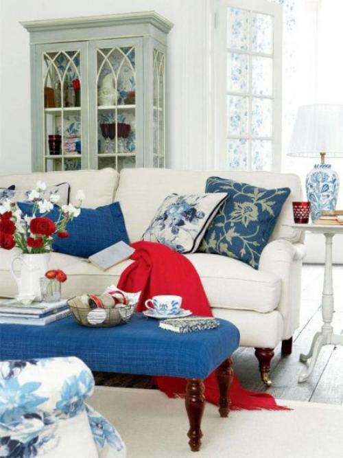 Красные акценты в интерьере. Яркие красные акценты в интерьере