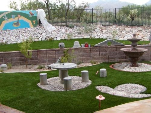 Дизайн маленького участка с уклоном. Укрепление почвы