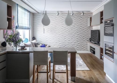 Барные стойки для маленькой кухни. Преимущества установки барной стойки на кухне 11 Барные стойки для маленькой кухни. Преимущества установки барной стойки на кухне 11