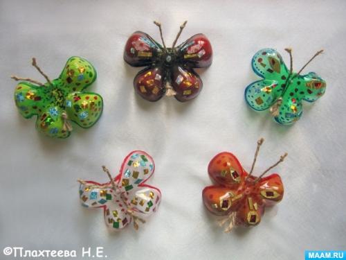Пчелка - детская поделка из пластиковых бутылок своими руками | МОРЕ творческих идей для детей