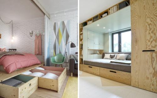 Как сделать зонирование в однокомнатной квартире. Как зонировать однокомнатную квартиру