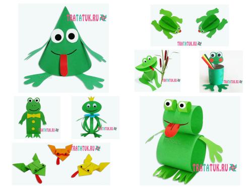 Из чего можно сделать лягушку. Как сделать лягушку из бумаги: пошаговые поделки лягушек в различных техниках