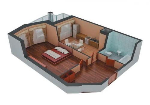 Как можно сделать из 1 комнат.  Как из 1 комнатной квартиры сделать 2 комнатную