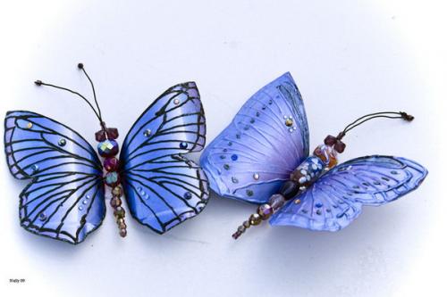 Бабочки из бутылок для сада. Сверкающая бабочка из пластиковой бутылки