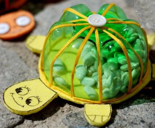 Черепаха из пластиковых бутылок. Как сделать черепаху из пластиковых бутылок своими руками. Инструкция+много фото