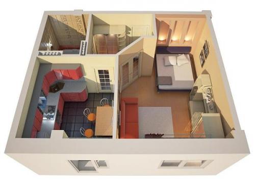 Как можно сделать из 1 комнат.  Как из 1 комнатной квартиры сделать 2 комнатную