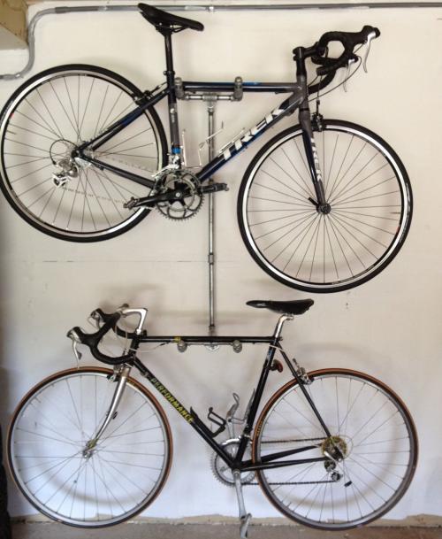 Как хранить велосипед в гараже?