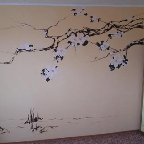 Какими красками расписывают стены. Роспись стены в доме: какие краски использовать? 13