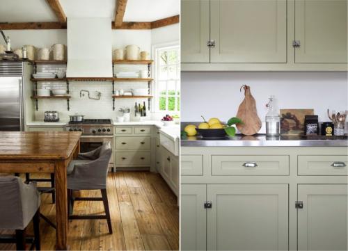 Салатовая кухня, какие обои. Сочетание с белым цветом – универсальное и беспроигрышное