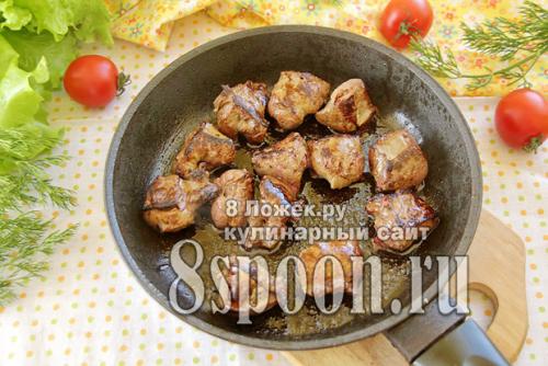 Как приготовить печень с подливой. 