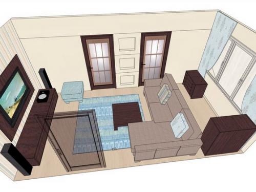 Мебель в однокомнатную квартиру. Варианты расстановки мебели в однокомнатной квартире (с фото и планом)