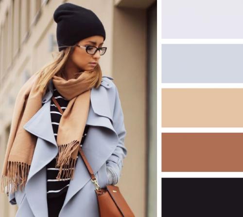 Сочетание цветов в одежде бежевый и серый. Сочетание бежевого и серого в одежде