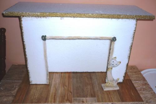 Фальш камин в спальне. Фальш-камин из пенопласта